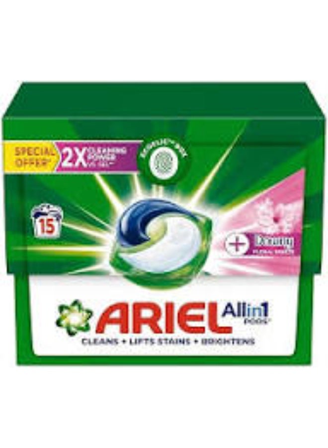 اريال اقراص اريال للغسالات الاوتوماتيك بلمسة انتعاش داوني 3 في 1 - 15 قرص، كبسولات، 0.44 كيلوغرام 6  قطع - Image 3